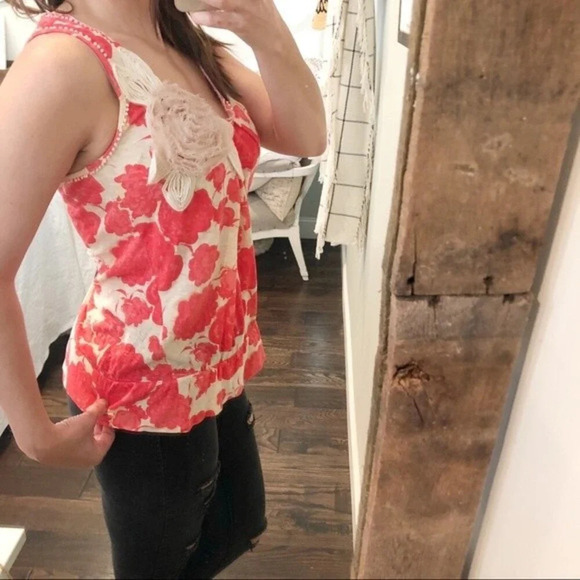 Anthropologie Deletta Small Floral top - Picture 3 of 5